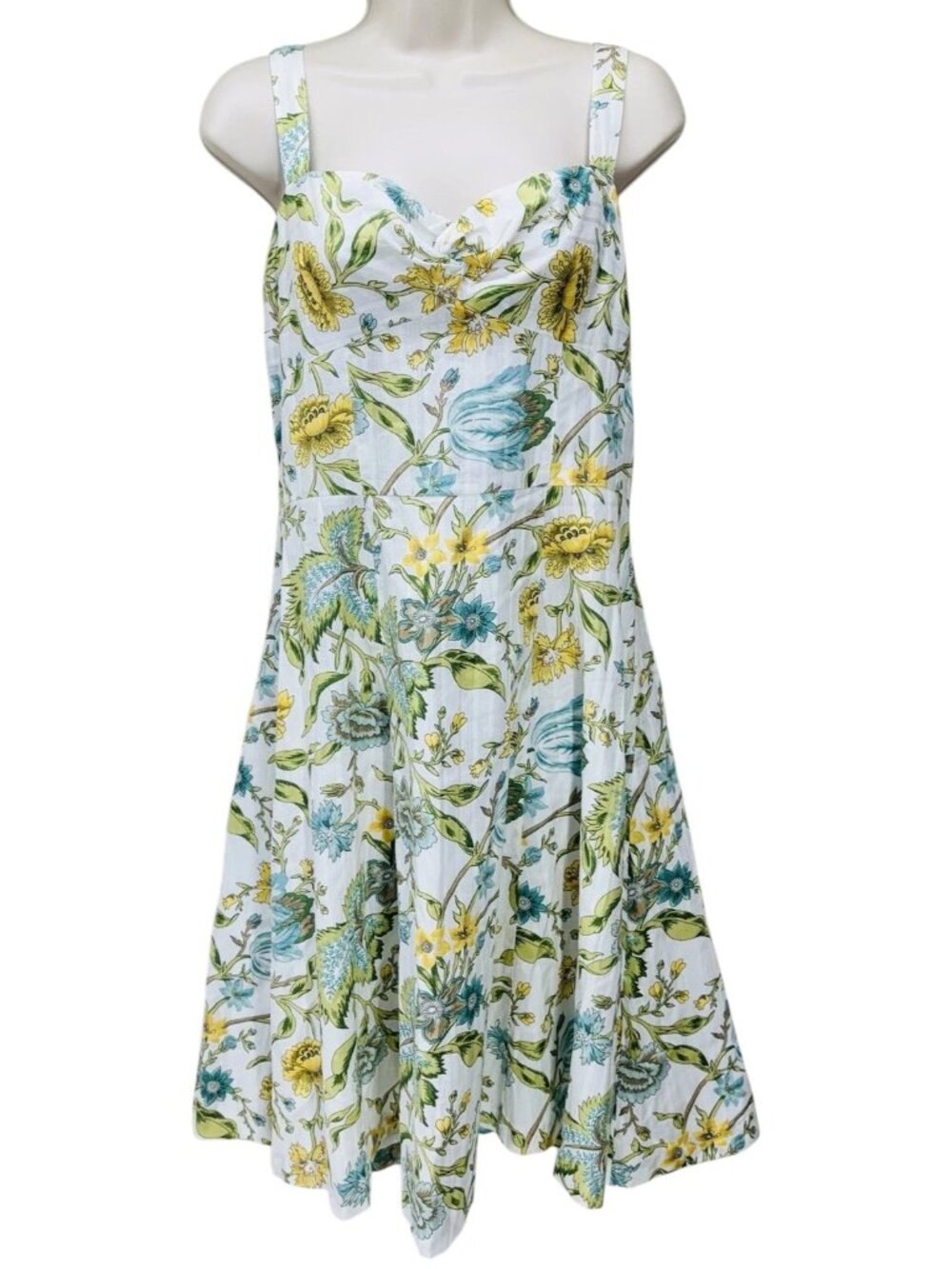 Ann Taylor Loft Fit and Flare Floral Sundress- Size 6 Cottagecore Fairycore